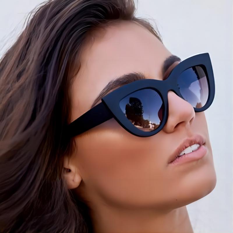 Retro Cat Eye Sunglasses Fashionable Versatile Street Sunglasses Driving Sun Shading Sunglasses Outdoor Beach Party Essentials