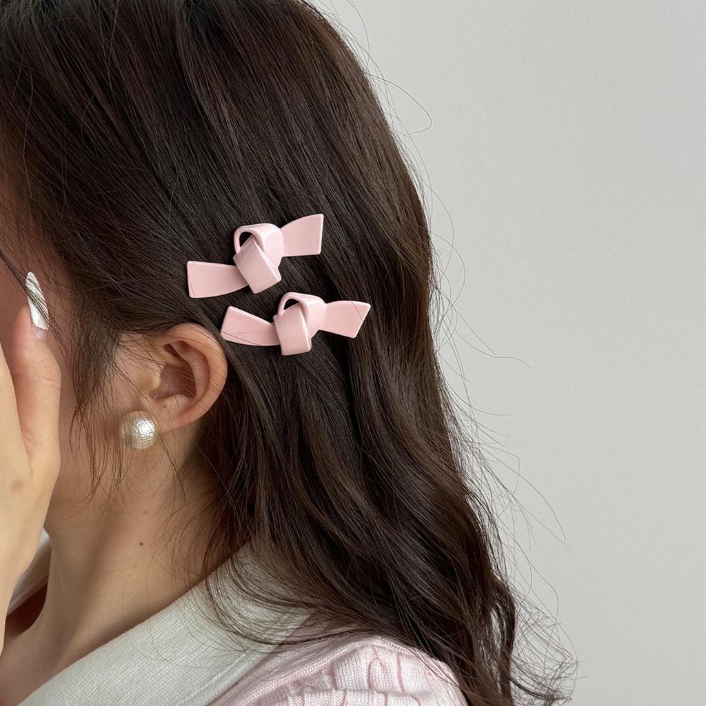 Mini Hair Pins and Clips Korean Accessories for Women Girl Bow Leading Fashion Trendy Popular Cute Kawaii Sweets Kpop  Fairy