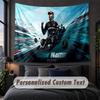 Custom Name Text Tapestry,Lewis Hamilton Decorative Wall Hanging, Background Tapestry For Home Bedroom