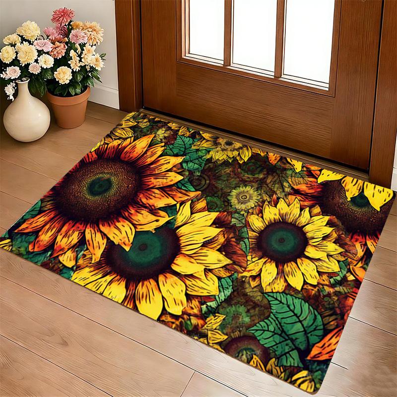 Sunflower Garden Living Room Nonslip Area Rug Soft Carpet For Bedroom Game Playroom Sofa Office Home Decor Doormat Christmas Gift C9301193