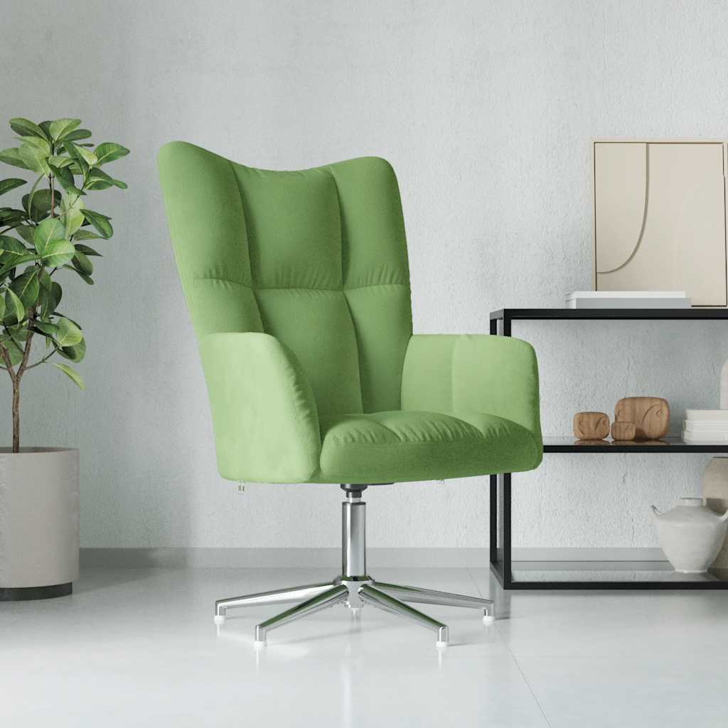 Relax Armchair Light Green Velvet
