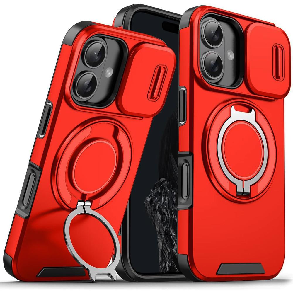 Shockproof Heavy Hard Case with Stand for iPhone 16 Pro Max 15 Pro Max 14 Pro Max