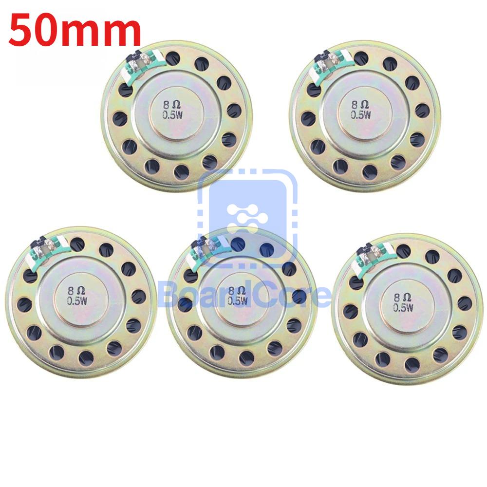 5PCS 8R 0.5W Mini Ultra-thin Horn Speaker Diameter 20mm 23mm 28mm 29mm 32mm 36mm 40mm 50mm 57mm Loudspeaker 0.5W 8 Ohm Speaker