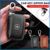 Leather Car Key Case Keychain Zipper Key Case Bag Accessories For Opel Astra H G Corsa Insignia Astra Antara Meriva Zafira Interior