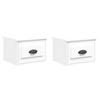 VidaXL Tables de chevet murales 2 pcs blanc 41,5x36x28 cm 816377