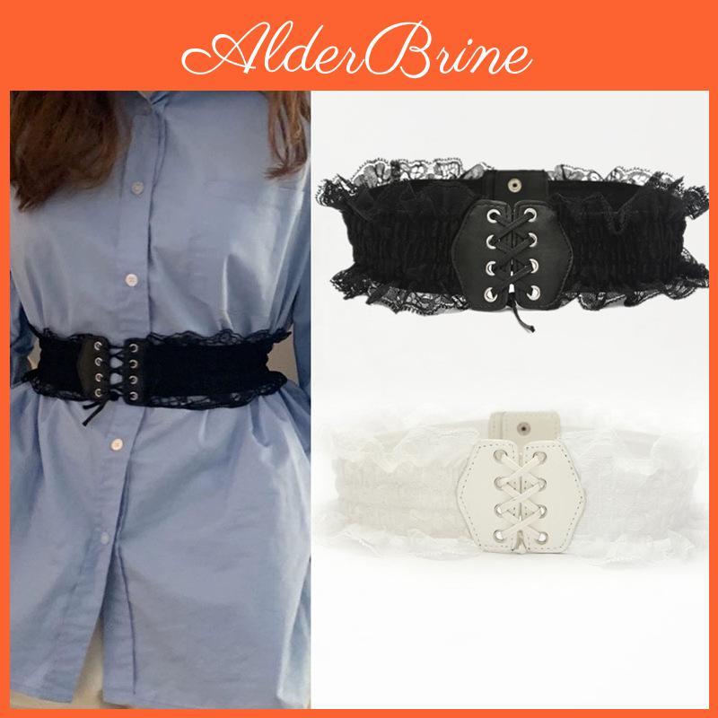 Lace Cute New Belt Waistband Slim Waistband With Skirt Retro Temperament Womens Elastic Waistband Fashion Decorative 1pcs 2023