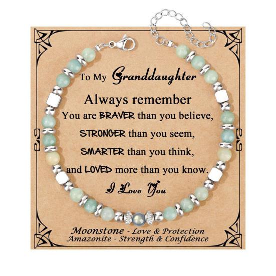 Inspirational Healing Bracelets Gifts for Women, Sunflower Natural Stone Beads Bracelet, Adjustable Cord Jewelry for Birthday, Anniversary Gifts