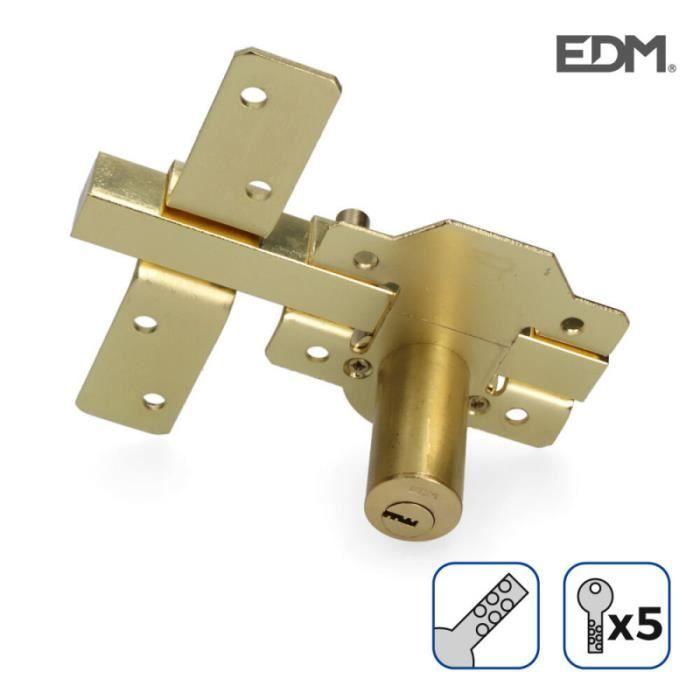 Zăvor de suprafață auriu cu cilindru rotund de securitate și zăvor de deschidere edm.