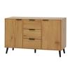 US Sideboard Buffet Cabinet Floor Storage Console Table Sideboard Cabinet With 1 Door & 3 Drawers For Home Entryway Living Room