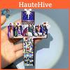 Beautiful Hand-painted Resin Cross Jesus Seven Blessings Holiday Ornament For Christmas