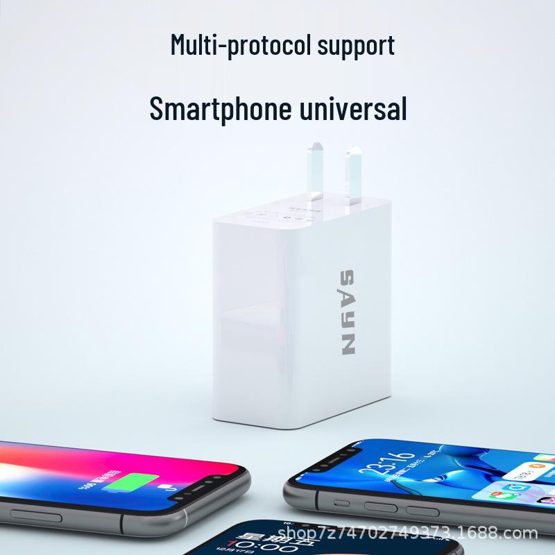 Safe Fast Charger Compatible with Huawei, Xiaomi, and Oppo Phones