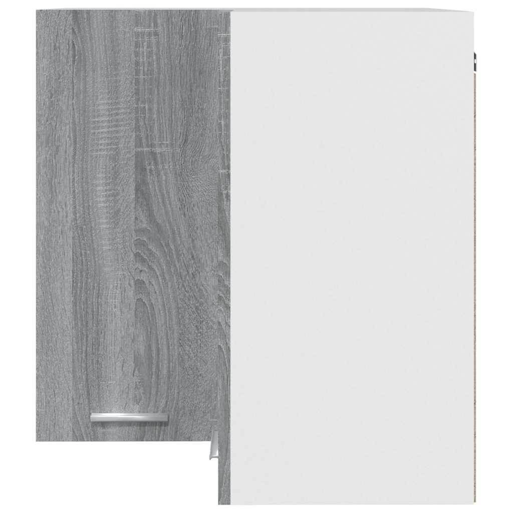 Vidaxl Corner Wall Cabinet, Sonoma Oak Grey, 57X57X60 Cm