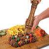 Macinapepe in Legno da 10 pollici Regolabile Portatile Macina Sale Pepe da Cucina per Sale Marino Sale Himalayano