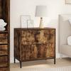 Nightstand Smoked Oak 63.5 x 36 x 61 cm Particleboard