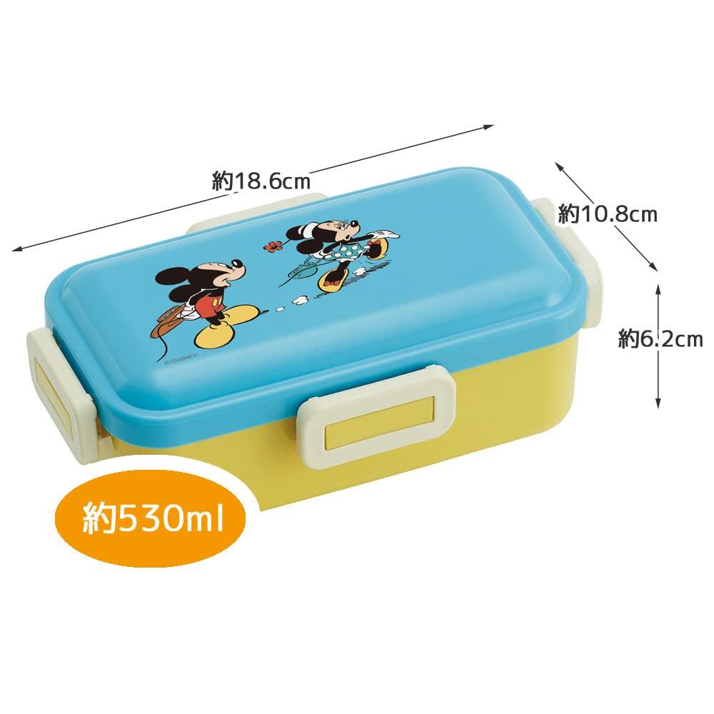 Skater Antibakteriyel Beslenme Kutusu Disney Mickey Mouse Modern Çizgi Roman Japon Malı Yumuşak Servis Kubbe Şeklinde Kapak, 530ml, Tasarım, (PFLB6AG-A)