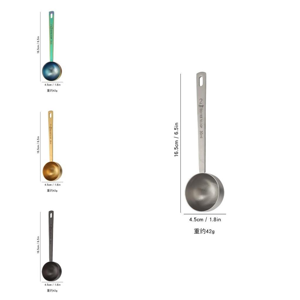 Multifunctional 304 Stainless Steel Measuring Spoon With Dual Heads For Baking Coffee