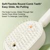 Electric Spray Hair Brush 2-In-1 Misting Hair Brush with Water Spray Reduce Frizz Anti-Static Retractable Steam Massage Comb