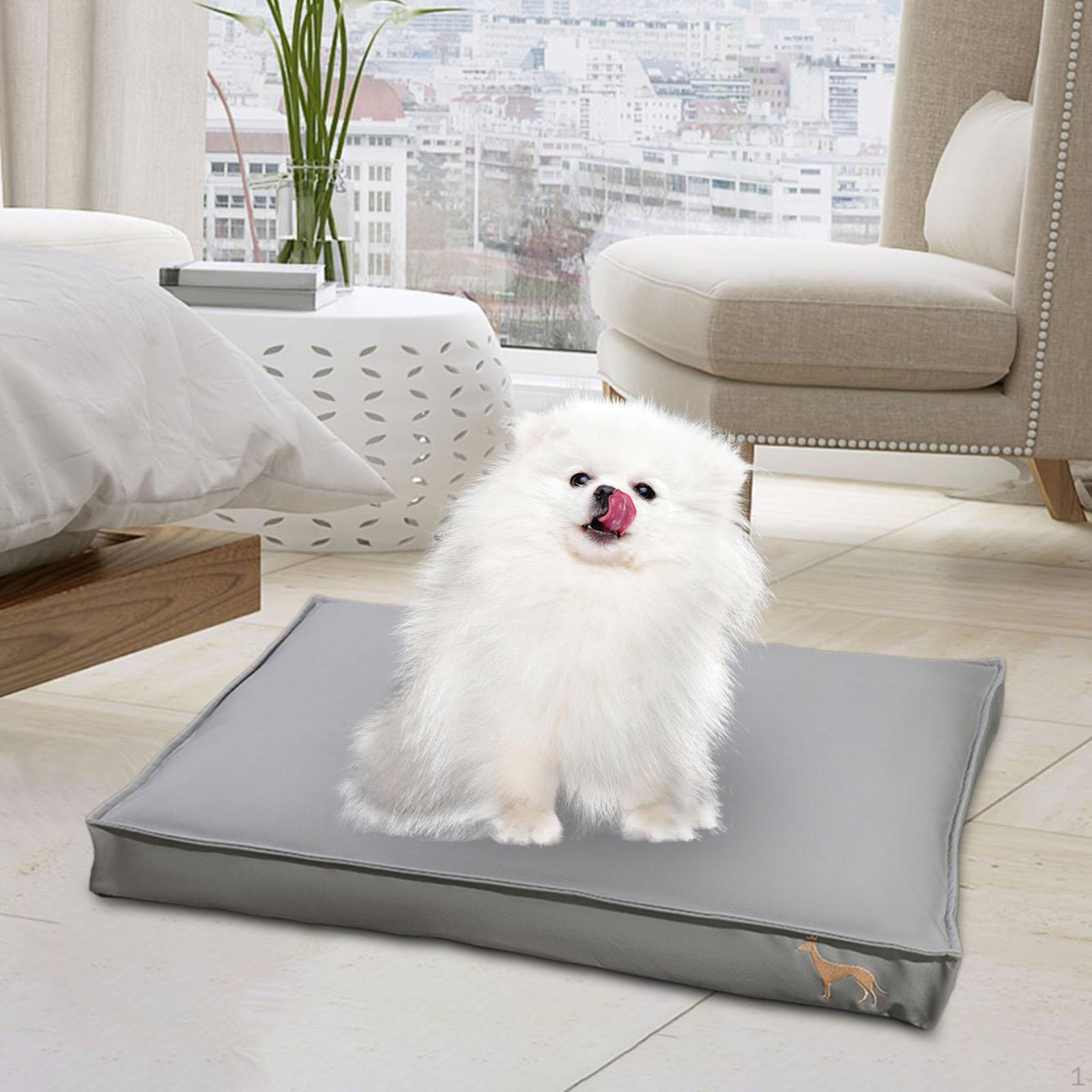 

Водонепроницаемый ящик для кровати для собак, спальный коврик для домашних животных, питомник для средних, маленьких и больших собак, кошек S Sliver Gray