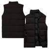 Ladies' Casual And Fashionable Sleeveless Vest Solid Color Cotton Jacket