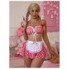 New Fashionable Sexy Spice Girl Tube Top Lace Mesh Perspective Home Nightdress Women's Sex Suit