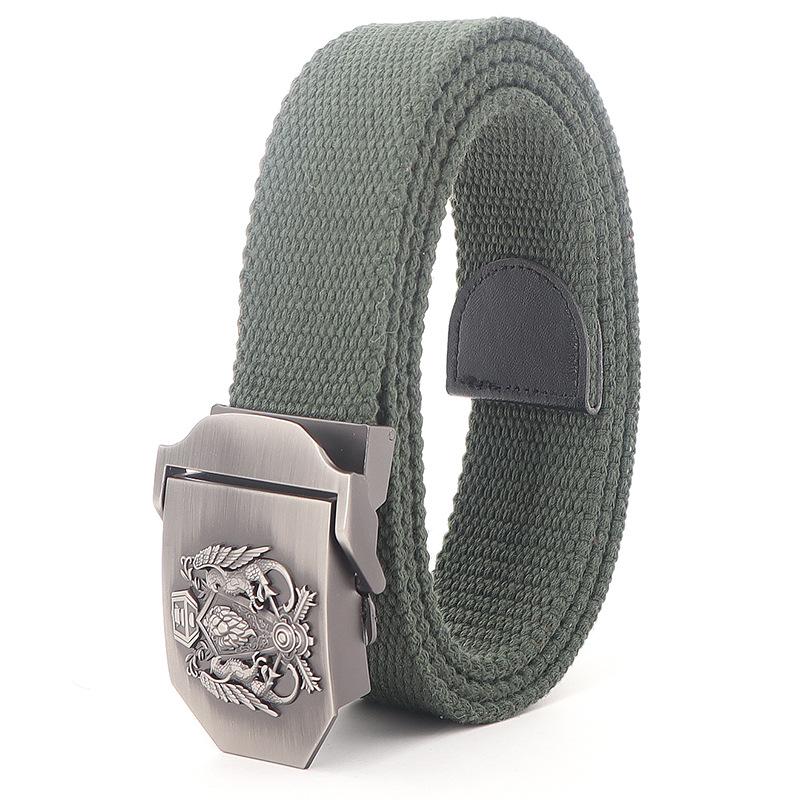 

Полотно ремінь Double Eagle Retro Clan Badge з металевою пряжкою для чоловіків і жінок 160 cm