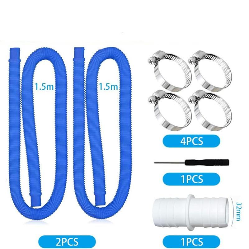Mangueira para Piscina Intex 32mm Material PE Tubo de Reposição Para Circulação de Água da Piscina