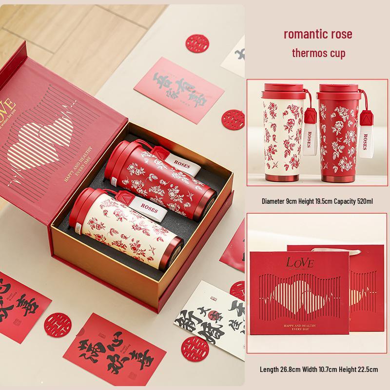 Elegant Wedding Gift: High-End Cup Set for Newlywed Brides & Best Friends