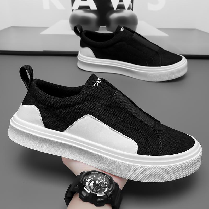 Fashion PARZIVAL Men Casual Shoes Slip-On Moccasin Driving Shoes Platform Sneakers Canvas Shoe Loafers Zapatos Informales De Hombre