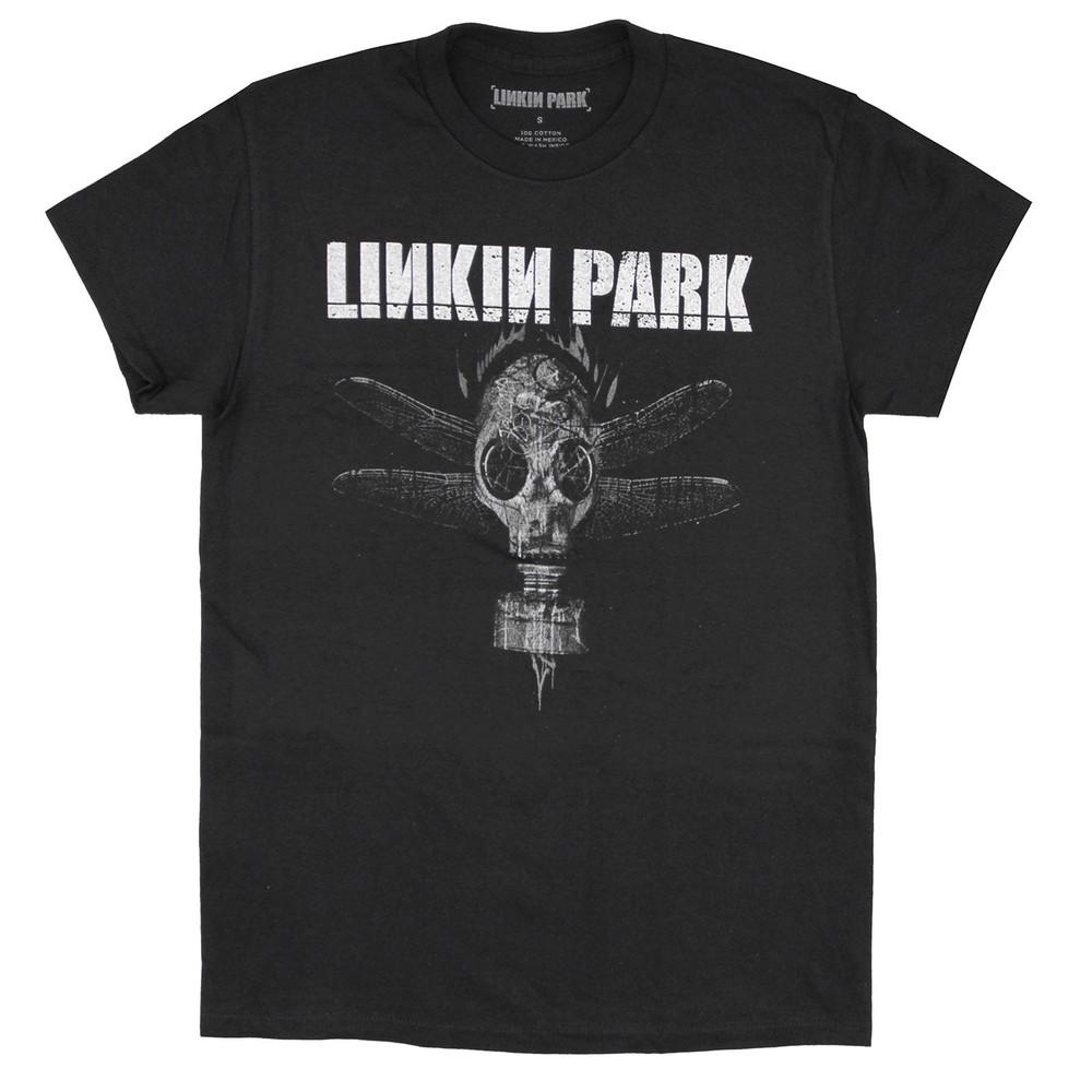 Men's Linkin Park Gas Mask T-shirt Black