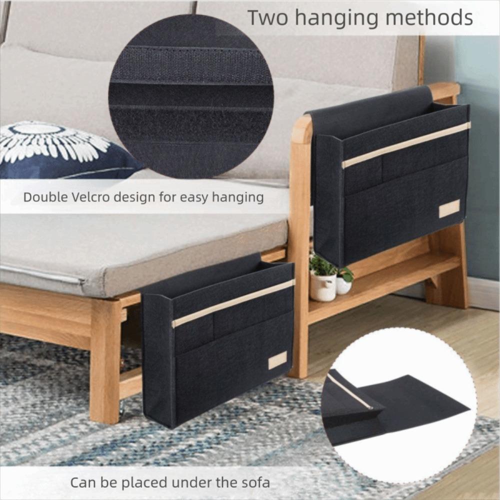 Filz Nachttisch Hängeaufbewahrungstasche Platzsparend Mehrere Fächer Nachttisch Hängeorganizer Große Kapazität Nachttisch Aufbewahrungsbox Bett