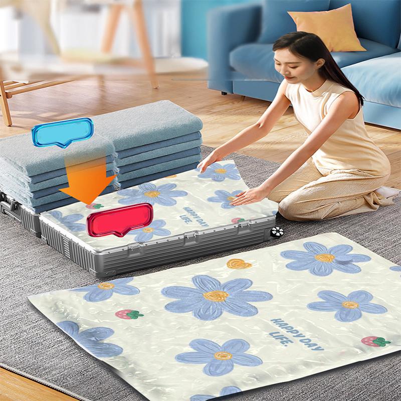 Vacuum Storage Bags Compression Bags for Clothes Thickened Material Space Saving Storage Organizer Travel Home Use Bedding Clothes Storage Bag