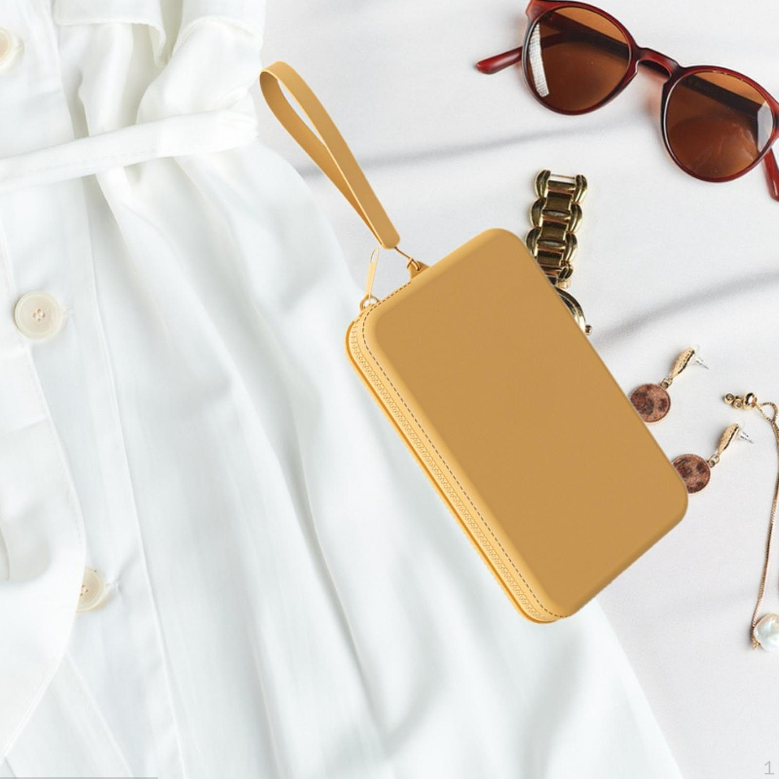 

Силіконова косметична сумка для зберігання для подорожей та домашнього використання Shallow yellow