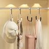 Open Rings Design Hanger Scarf Hangers Non Slip Belt Organizer for Wardrobe Storage of Scarves Ties Hats and Bags