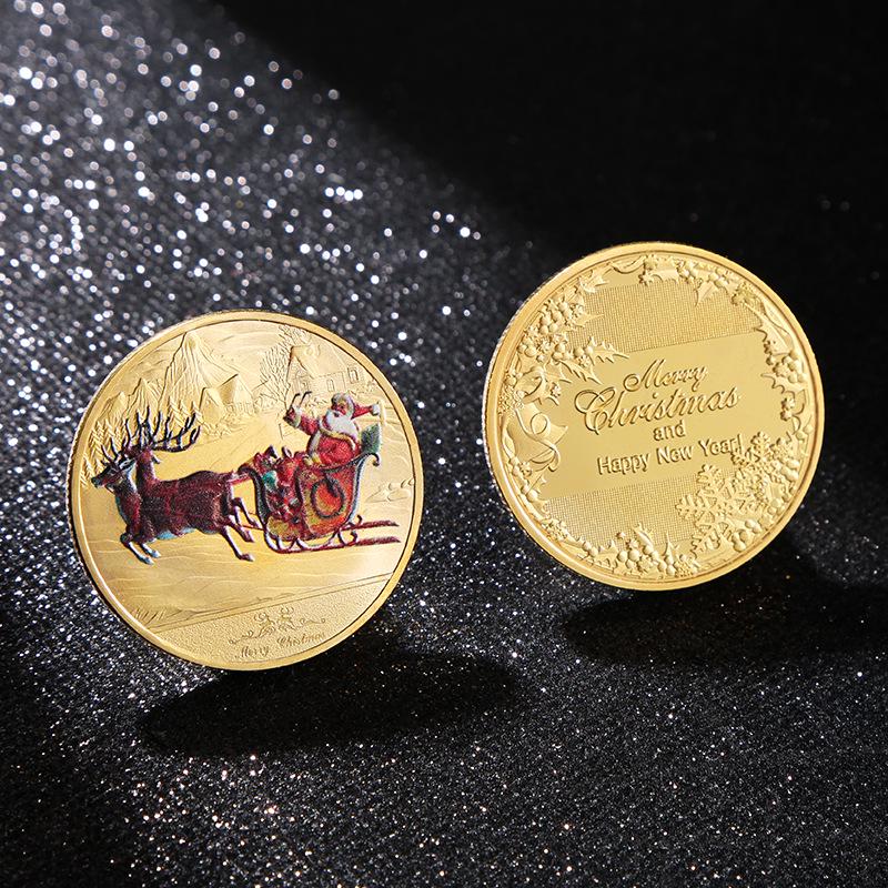 

Коллекция памятных монет Деда Мороза: Серебряный и Золотой Рождественский Подарок для Детей