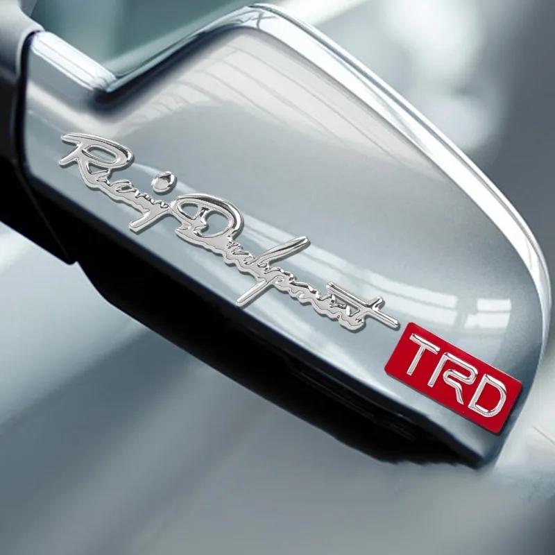 Car Door Handle Sticker 3D Stereo Racing Development TRD Pattern