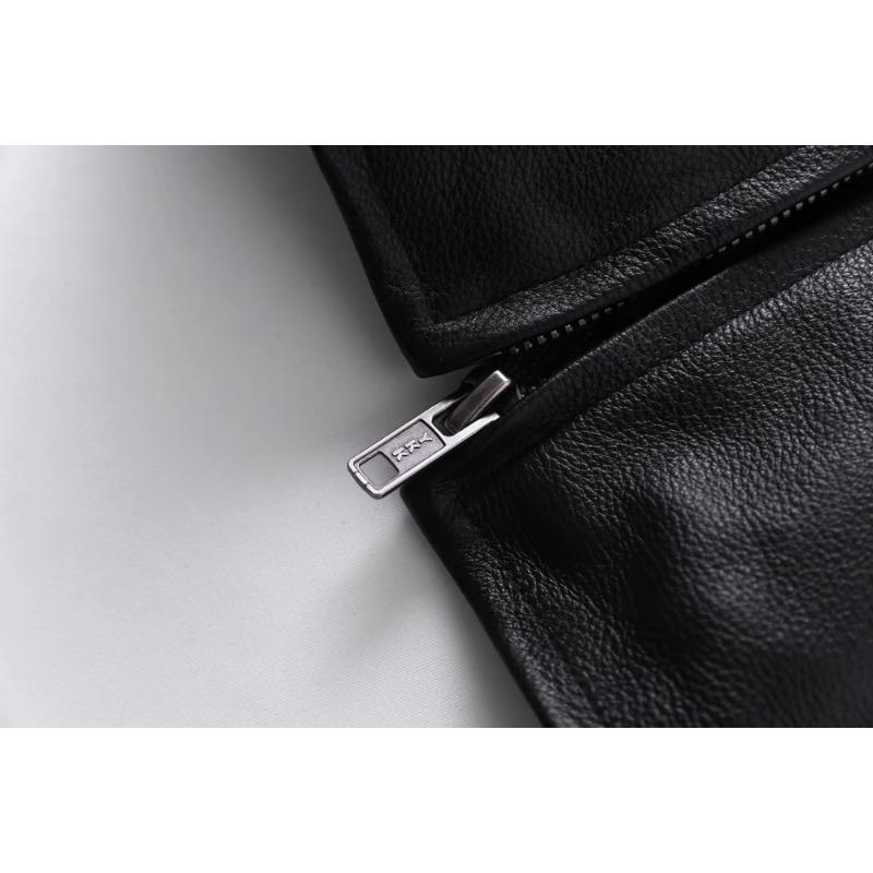 Chinese Size Men's Genuine Leather Jacket 100% Natural Cowhide Leather Coat Men Skin Clothing Autumn Spring Asian Size S-6XL