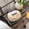 European-style Ceramic Tissue Box White High-end Restaurant Napkin Holder Home Dining Table Ceramic Tissue Box Home Decoration