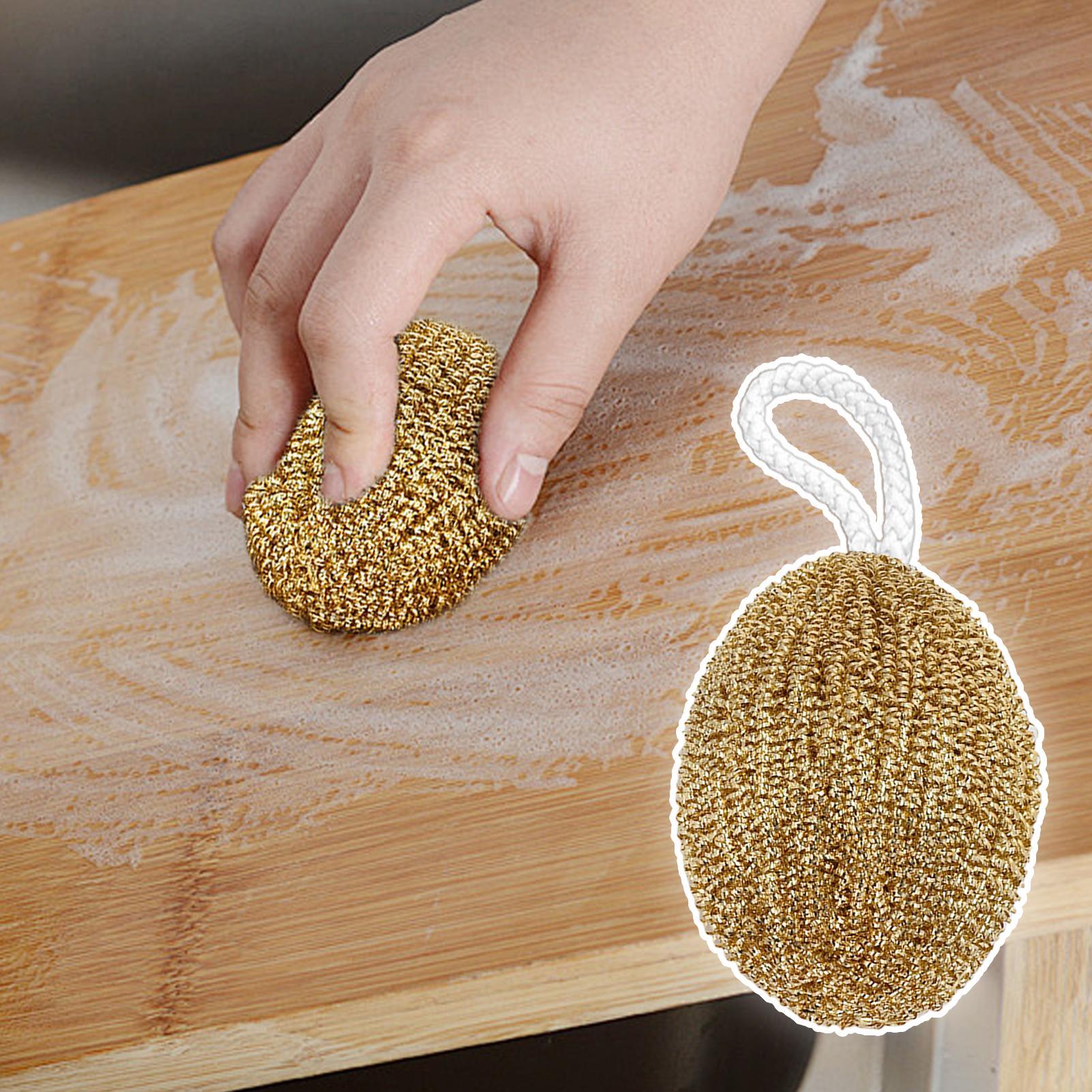 Non-Falling Copper Wire Ball Cleaning Brush Pot Wash Pot Bowl Dishwashing Sponge Kitchen Scrub Kitchen Cleaning Tool China Mainland