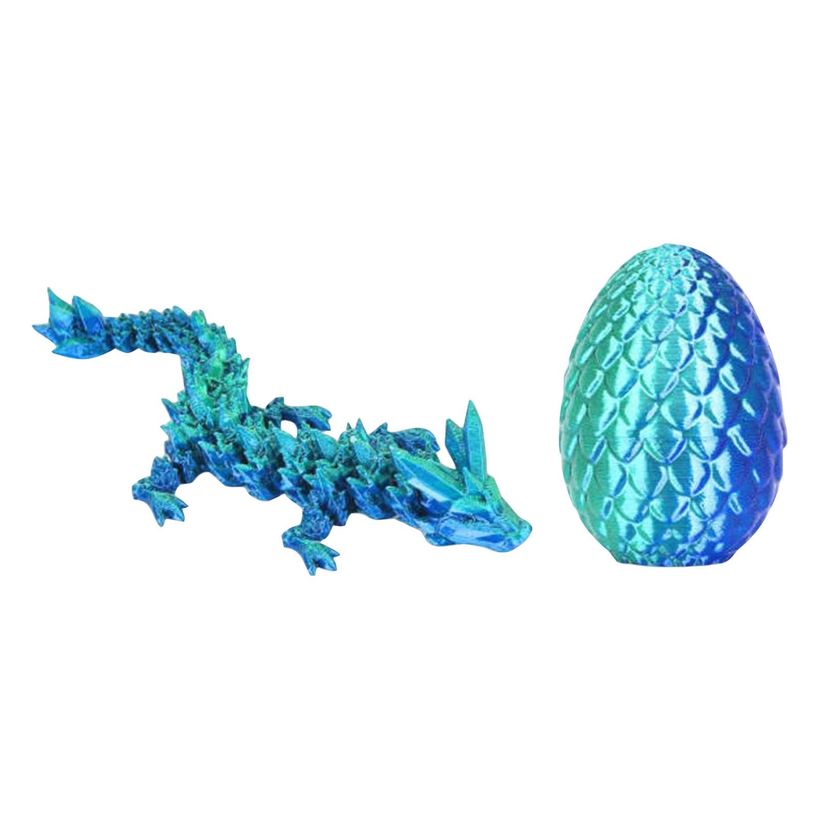 

3D Printed Eggs, Articulated Glass Articulated Mystery Eggs, 3D Printed Surprise Animal Set (Set Of 4) One Size