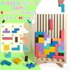Holz Stapelspiel Tetris, Holz Puzzle Tetris 3D, Montessori Holzspielzeug Tetris 3 4 5 6 Jahre, Intelligenz Puzzle, Geschenk für Kinder, Denkspiel
