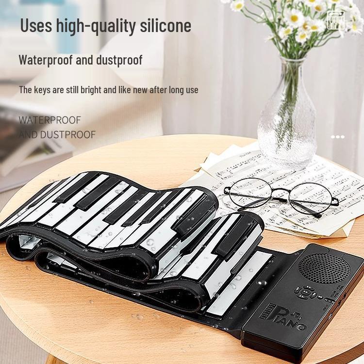 Smart 88-Key Foldable Electronic Piano Keyboard for Beginners - Portable and Multifunctional