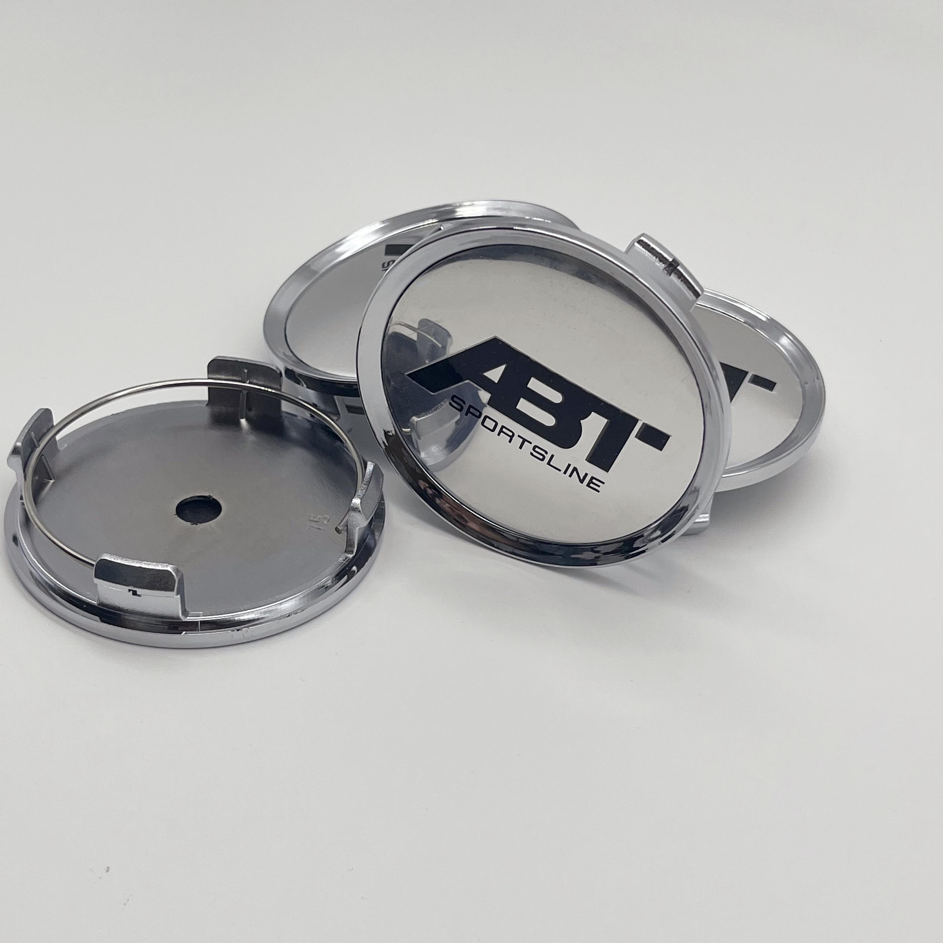 

4pcs/Set High-Quality 75mm(for 65mm Stickers) Fit For ABT Wheel Center Hubcaps Car Styling Emblem Badge Auto Styling Accessories for ABT&75mm cap