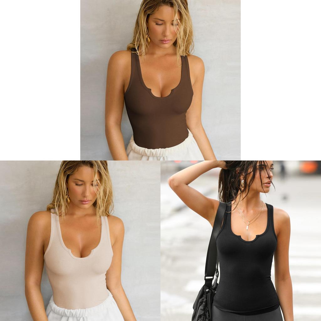 Streetwear Knitted Tank Top For Women With Ribbed Design And High Elasticity Summer Essentials