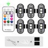 1-6Pcs Wireless Led Drone Strobe Light For Motorcycle Car Bike Remote Control Warning Light Indicator Light Usb Charging 8Colors