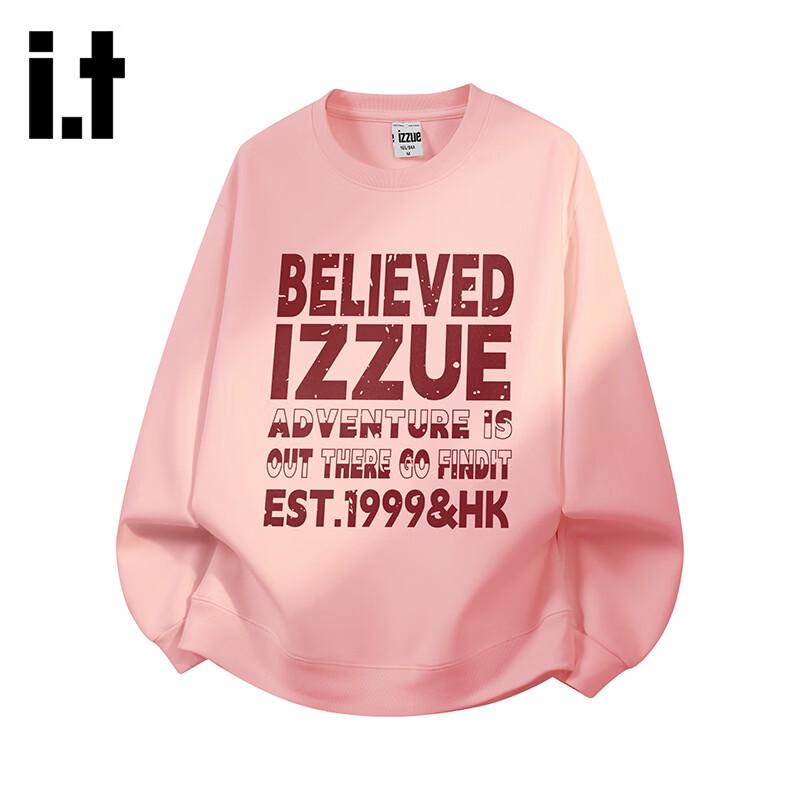 Izzue Unisex American Retro Letter Print Long Sleeve Sweatshirt