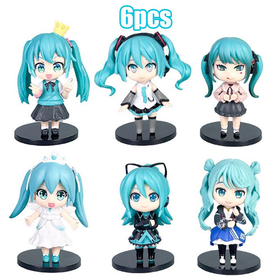 20CM Anime Hatsune Miku X Cinnamoroll Figure Anime Peripheral Collectible Models Decorative Decorations Children Kawaii Gift‘s