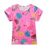 Cartoon Digital Printing Children'S Clothing Loungewear, Cartoon Girl Baby Short-Sleeved T-Shirt Pants Set 0512