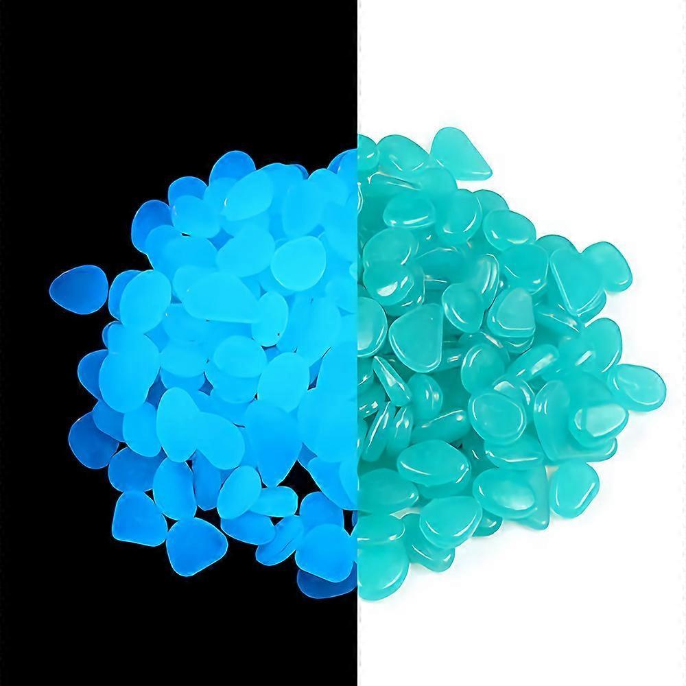 Colorful Glow in The Dark Rocks Luminous Pebbles Glow Stones for Garden Pond Path Lawn Yard