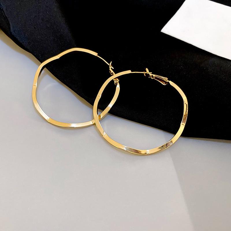 European and American simple love circle earrings fashionable versatile geometric ear buckles earrings earrings women