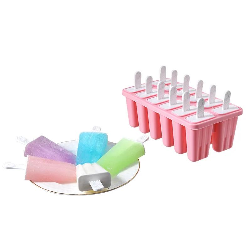 Ice Cream Molds Frozen Ice Cubes Mold Popsicle Maker Homemade Freezer Lolly Mould with Free Sticks Kitchen Popsicle Stick Mold